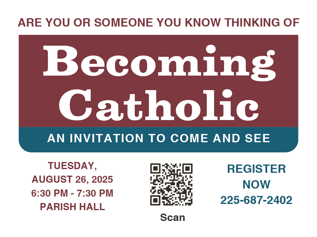 Becoming Catholic August 2025
